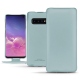Samsung Galaxy S10 leather case - Bleu Ciel PU