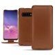 Funda de piel Samsung Galaxy S10 - Marron PU