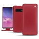Housse cuir Samsung Galaxy S10 - Rouge passion