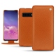 Funda de piel Samsung Galaxy S10 - Orange vibrant