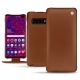Funda de piel Samsung Galaxy S10+ - Marron ( Nappa - Pantone 1615C ) 