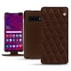 Custodia in pelle Samsung Galaxy S10+ - Châtaigne - Couture ( Pantone 476C ) 