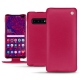 Housse cuir Samsung Galaxy S10+ - Rose fluo
