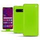 Custodia in pelle Samsung Galaxy S10+ - Vert fluo