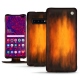 Housse cuir Samsung Galaxy S10+ - Fauve Patine