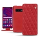Custodia in pelle Samsung Galaxy S10+ - Rouge troupelenc - Couture