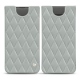 Capa em pele Samsung Galaxy S10 - Gris - Couture ( Nappa - Pantone W428C ) 