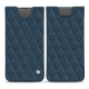Pochette cuir Samsung Galaxy S10 - Indigo - Couture ( Pantone 303U ) 