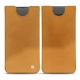 Samsung Galaxy S10 leather pouch - Or Maïa ( Pantone 871C ) 