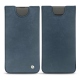 Custodia in pelle Samsung Galaxy S10+ - Jean vintage ( Roughtcut - Pantone 285U  ) 