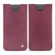 Samsung Galaxy S10+ leather pouch - Prune vintage ( Pantone 512C ) 