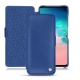 Samsung Galaxy S10E leather case - Bleu océan ( Nappa - Pantone 293C ) 