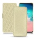 Funda de piel Samsung Galaxy S10E - Ivoire ( Sleek P C12 - White ) 