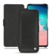 Samsung Galaxy S10E leather case - Ebène ( Sleek P C12 - Black ) 
