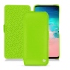 Custodia in pelle Samsung Galaxy S10E - Vert fluo