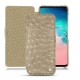 Housse cuir Samsung Galaxy S10E - Autruche desert
