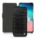 Funda de piel Samsung Galaxy S10E - Crocodile nero