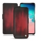 Samsung Galaxy S10E leather case - Rouge Patine