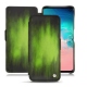Samsung Galaxy S10E leather case - Vert Patine