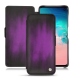 Housse cuir Samsung Galaxy S10E - Violet Patine