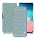 Capa em pele Samsung Galaxy S10E - Bleu ciel - Couture ( Nappa - Pantone 277C ) 