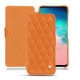 Funda de piel Samsung Galaxy S10E - Orange - Couture ( Nappa - Pantone 1495U ) 