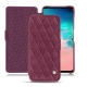 Capa em pele Samsung Galaxy S10E - Prune vintage - Couture
