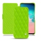 Funda de piel Samsung Galaxy S10E - Vert fluo - Couture