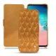 Samsung Galaxy S10E leather case - Or Maïa - Couture