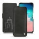 Capa em pele Samsung Galaxy S10E - Negre poudro