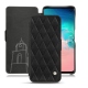 Capa em pele Samsung Galaxy S10E - Negre poudro - Couture