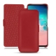 Housse cuir Samsung Galaxy S10E - Rouge PU