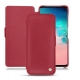 Samsung Galaxy S10E leather case - Rouge passion