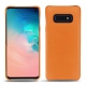 Custodia in pelle Samsung Galaxy S10E - Orange ( Nappa - Pantone 1495U ) 