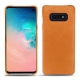 Custodia in pelle Samsung Galaxy S10E - Mandarine vintage ( Pantone 165C ) 