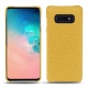 Funda de piel Samsung Galaxy S10E - Mimosa ( Pantone 141C ) 
