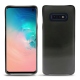 Coque cuir Samsung Galaxy S10E - Onyx (Black ) 