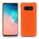 Funda de piel Samsung Galaxy S10E - Orange fluo