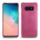 Samsung Galaxy S10E leather cover - Serpent ciclamino