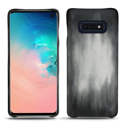 Samsung Galaxy S10E leather cases and coversGris Patine