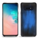 Custodia in pelle Samsung Galaxy S10E - Bleu Patine