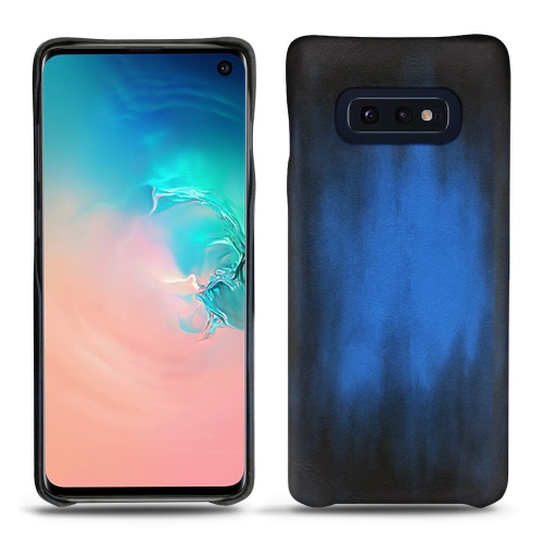 Custodia in pelle Samsung Galaxy S10EBleu Patine