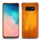 가죽 커버 Samsung Galaxy S10E - Orange Patine