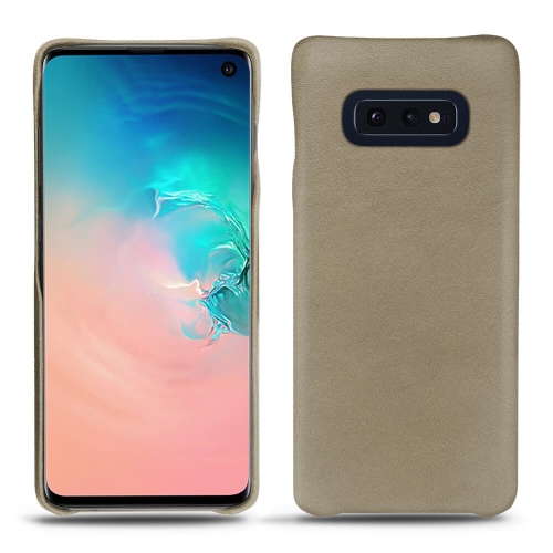 Custodia in pelle Samsung Galaxy S10EDarboun sabla ( Pantone #BCB1A1 )