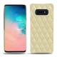 가죽 커버 Samsung Galaxy S10E - Beige - Couture ( Nappa - Pantone 7502C ) 