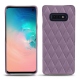Lederschutzhülle Samsung Galaxy S10E - Lilas - Couture ( Nappa - Pantone 2645U ) 