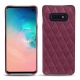 Funda de piel Samsung Galaxy S10E - Prune vintage - Couture