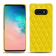 Capa em pele Samsung GaGalaxy S10E - Jaune fluo - Couture