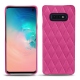 Coque cuir Samsung Galaxy S10E - Rose BB - Couture