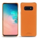 Funda de piel Samsung Galaxy S10E - Orange PU
